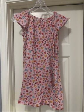 Hanna Andersson Pink Floral Girls Nightgown